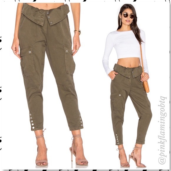 cinq a sept Pants - Cinq a Sept Noah Fold Over Waistband Cargo Pants